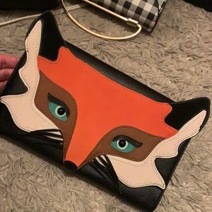 Kate Spade rare sly fox clutch NEW best price!!